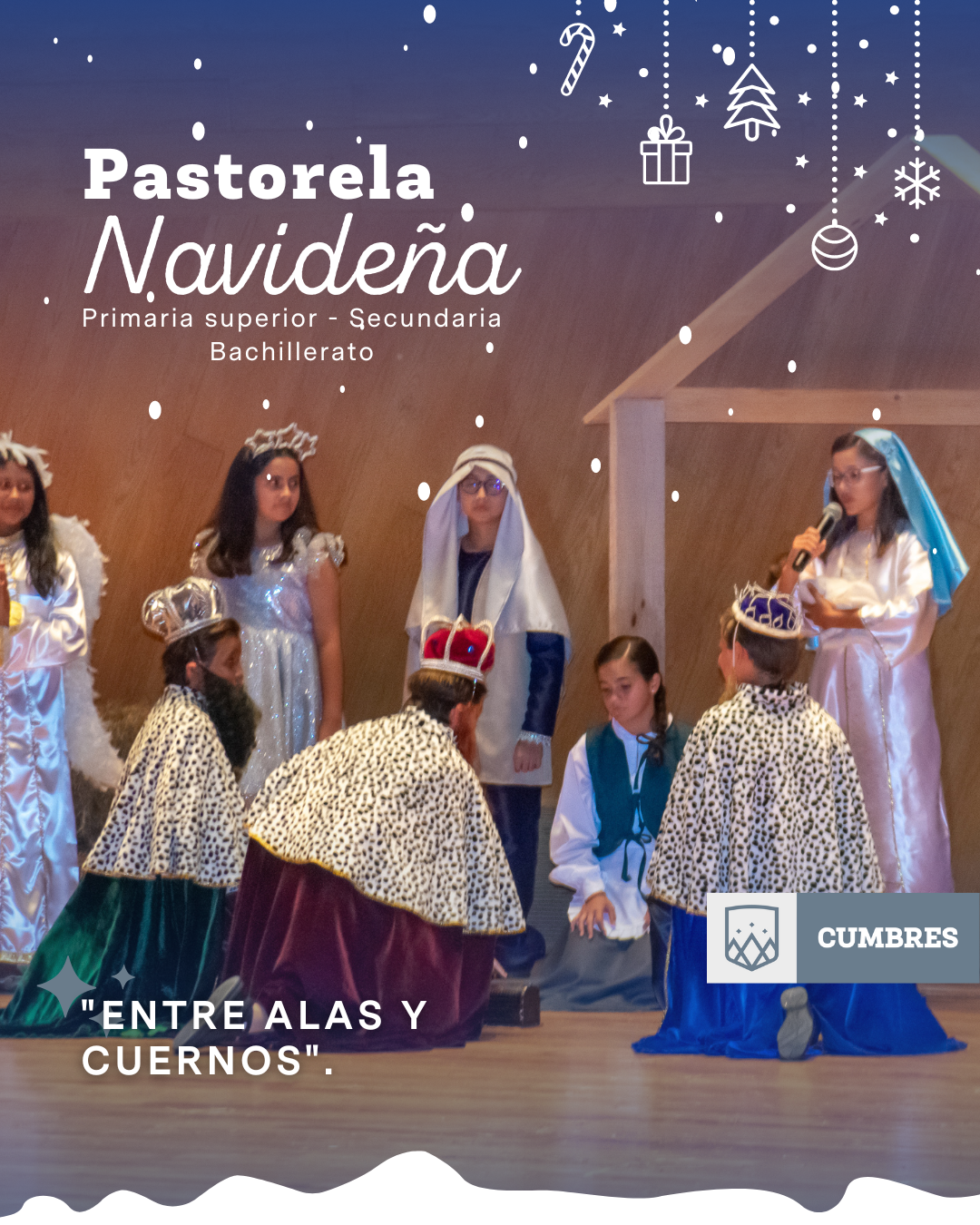 Pastorela navideña primaria, secundaria y preparatoria de Cumbres Veracruz