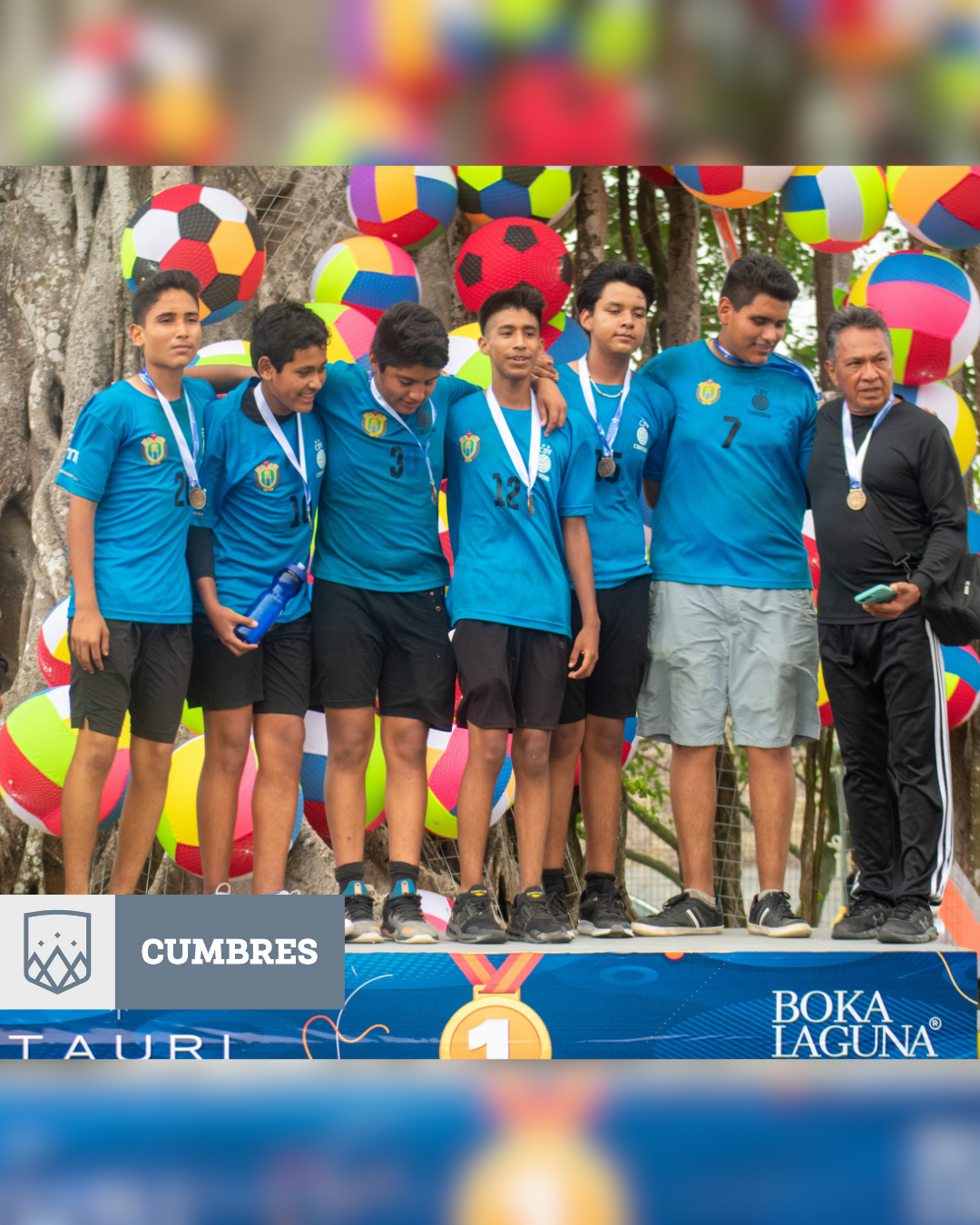 Alumnos y entrenador de Cumbres Veracruz ganadores de TID