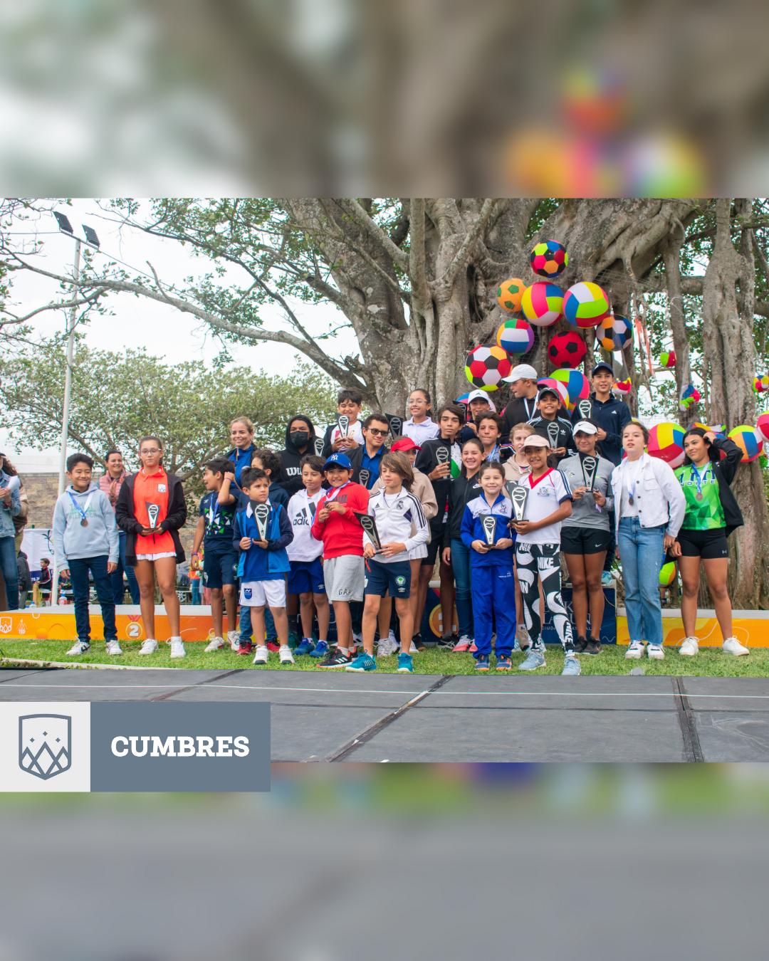 Alumnos participantes de Gran Fiesta Deportiva Cumbres Veracruz