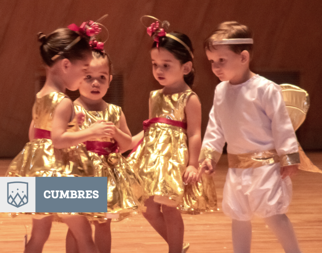 Alumnos de preescolar en pastorela de Cumbres Veracruz